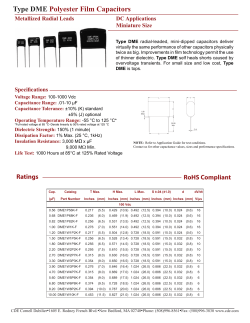 DME - Cornell Dubilier Electronics