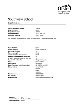 INSPECTION - Southview School