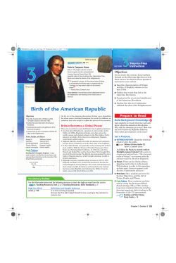 Birth of the American Republic