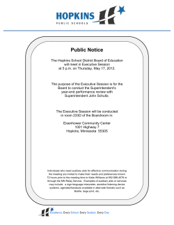 Public Notice &mdash; Executive Session 05/17/12
