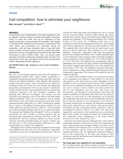Cell competition: how to eliminate your neighbours