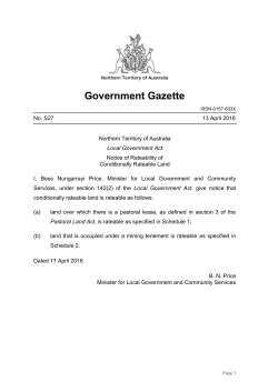 135.0 kb - Northern Territory Government