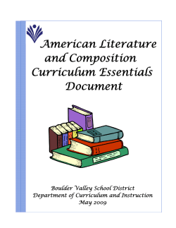 American Literature and Composition