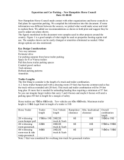 Equestrian Parking Plan. - New Hampshire Horse Council