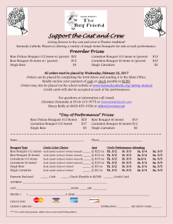 Support the Cast and Crew