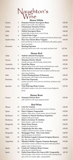 full menu