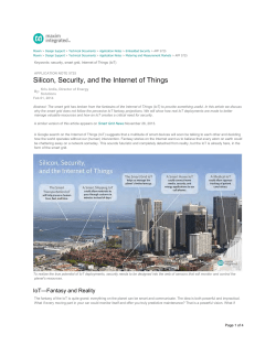 Silicon, Security, and the Internet of Things