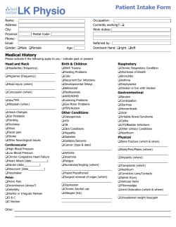 New Patient Intake Form