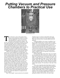 Putting Vacuum and Pressure Chambers to Practical Use