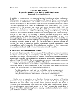 I love me some datives: Expressive meaning, free