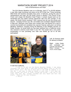 marathon scarf project 2014