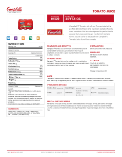 tomato juice 04029 24/11.5 oz.