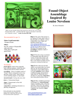 Found Object Assemblage Inspired By Louise Nevelson