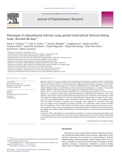 Journal of Psychosomatic Research