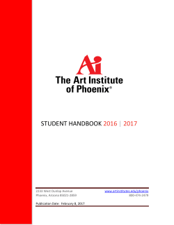 student handbook 2016 | 2017 - Education Management Corporation