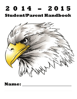 Student/Parent Handbook Name - Louisiana School for the Deaf