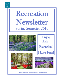 Spring Semester 2016 - Cuyahoga Community College