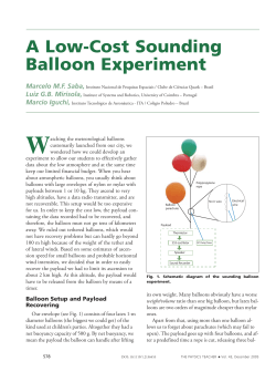 A Low-Cost Sounding Balloon Experiment