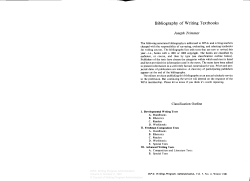 Bibliography of Writing Textbooks
