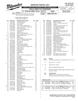 service parts list