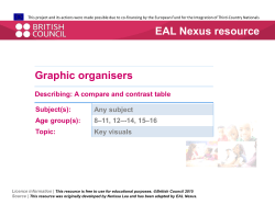 Compare and contrast - EAL Nexus