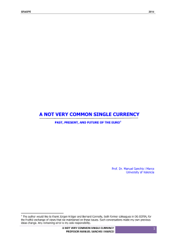 A not very common single currency