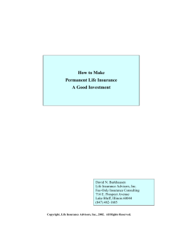 How to Make Permanent Life Insurance A Good Investment