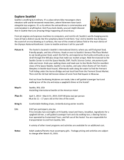 Explore Seattle! - Hostelling International USA