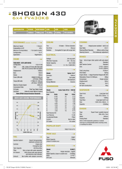 shogun 430 - Transport and General Engineering