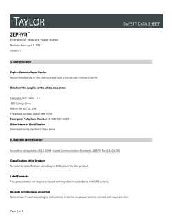 Taylor Zephyr SDS