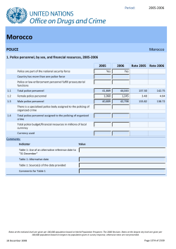 Morocco - United Nations Office on Drugs and Crime