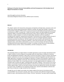 1 Pathways to Precarity: Structural Vulnerabilities and Lived