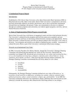 Bowie State University - University System of Maryland