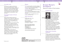 depliant guide - Maison d`Ernest Renan &agrave; Tr&eacute;guier