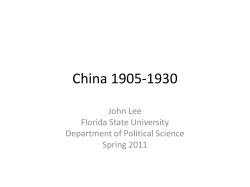 Lecture Notes - Florida State University