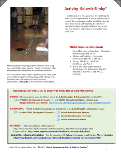 Seismic Waves and the Slinky