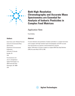 Both High-Resolution Chromatography and Accurate Mass