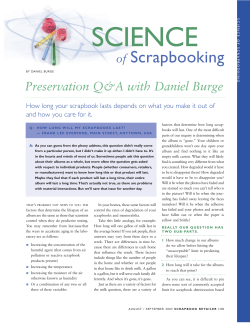 How Long a Scrapbook Lasts - Image Permanence Institute