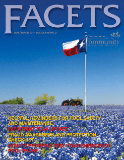 Community Association Institute "FACETS" May/June 2013