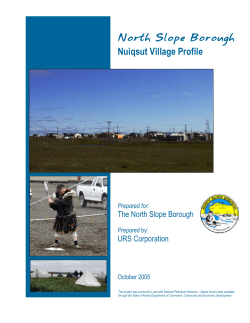 NSB Comp Plan - The North Slope Borough