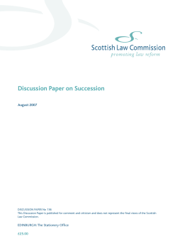 Discussion paper on succession (DP 136)