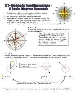 2.1 - Motion in Two Dimensions