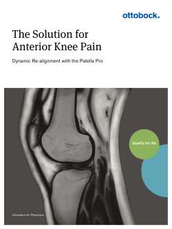 The Solution for Anterior Knee Pain