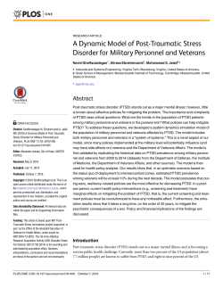 A Dynamic Model of Post-Traumatic Stress Disorder for Military