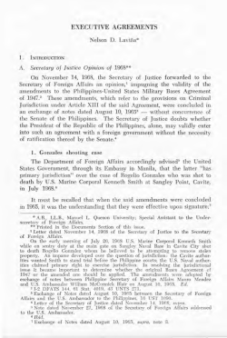 executive agreements - Philippine Law Journal Online