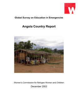 Angola Country Report