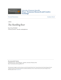 This Humbling River - Trace: Tennessee Research and
