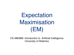 Lecture Notes - University of Waterloo