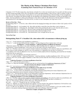 Sermon Notes - Campus Bible Church