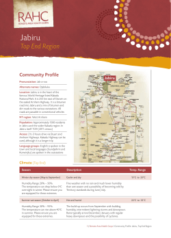 Jabiru - Remote Area Health Corps